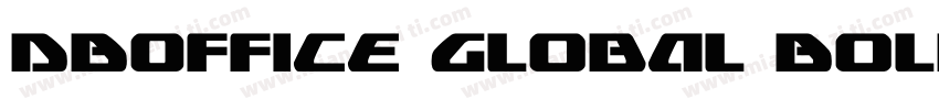 DBOffice Global Bold字体转换